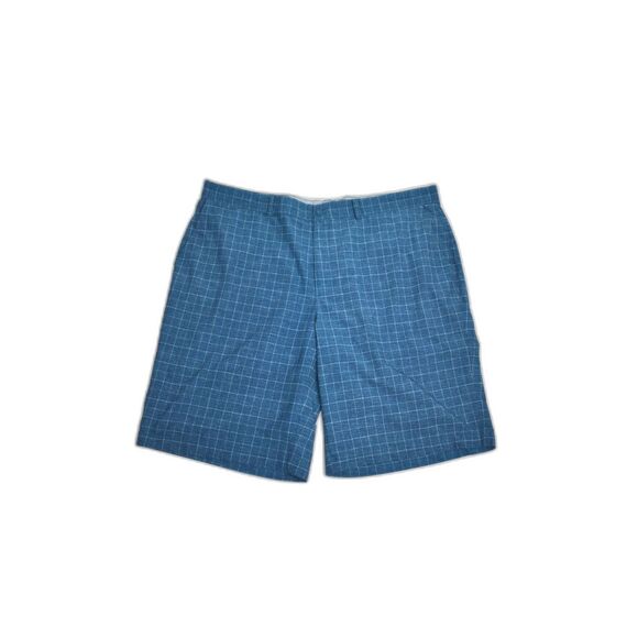 Nike Golf Dri Fit Shorts Blue Checkered Size 42 - Picture 1 of 6
